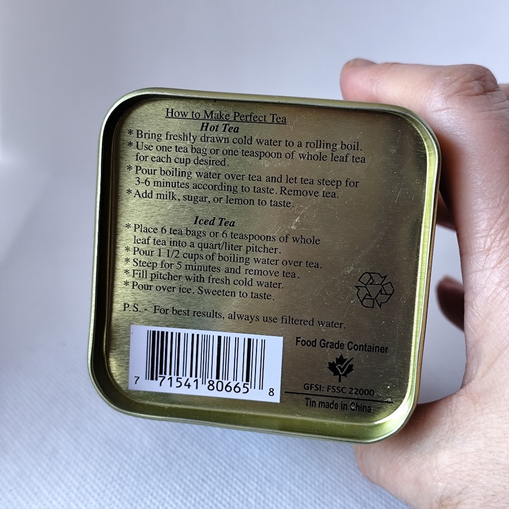 3/$25💙Vintage Asian Tea Tin Container 1970s Metal Storage - Picture 6 of 7
